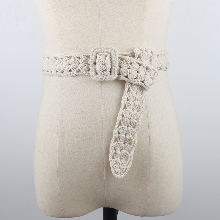 双面绒羊绒大衣腰带配饰系带条子米白色羊毛呢咖啡色带子编织