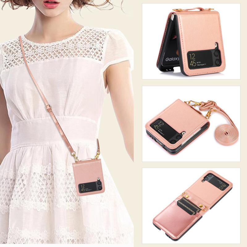 Suitable for Samsung Z Flip 30% off Stacked Screen Mobile Phone Case Diagonally Across Galaxy Z Flip5/4/3 Card Protective Cover