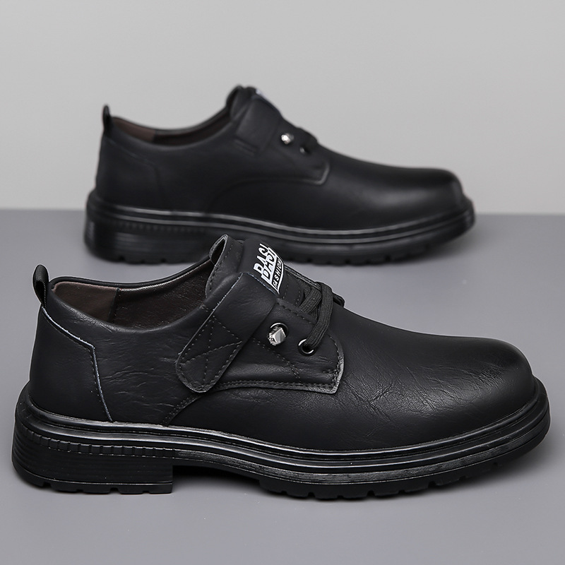 Herren Lederschuhe Für Freizeit Im Britischen Arbeitsstil_voghion.com