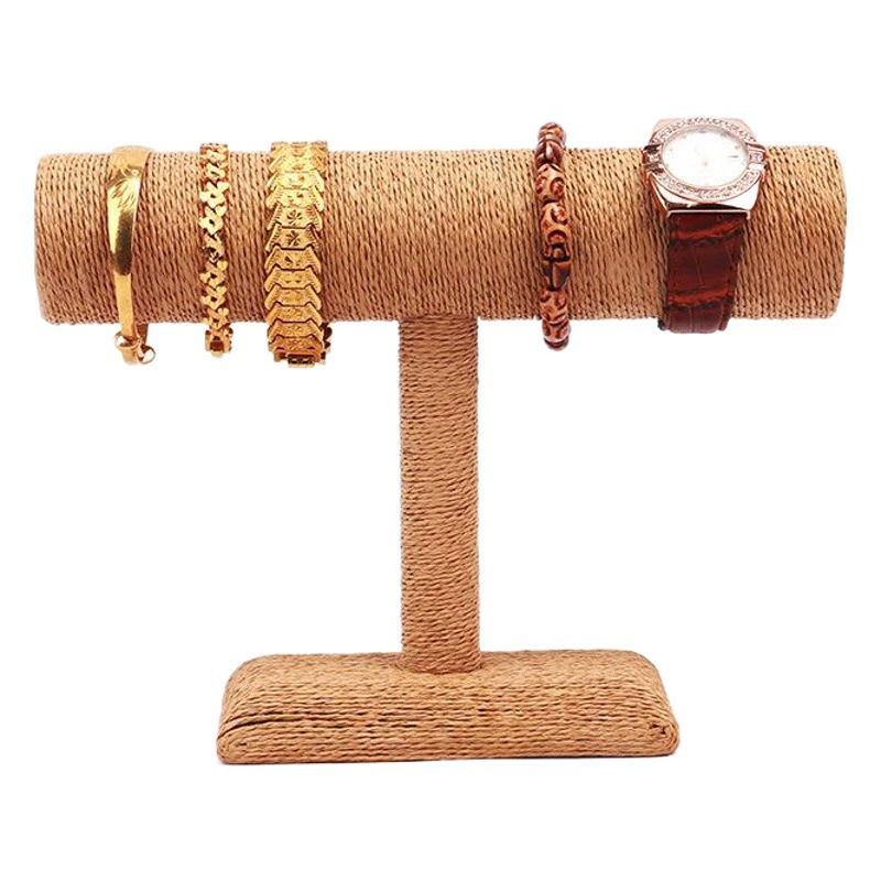 Подставка для браслетов из замши, трехъярусная, для часов и ювелирных изделий, соединяемая, для демонстрации украшений