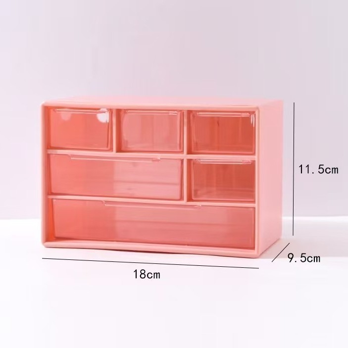 Liugongge pink [Free random sticker] upgrade the big drawer model