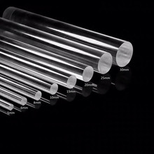 實心亞克力圓棒 有機玻璃棒材 透明塑料棒 大小直徑任意切割加工