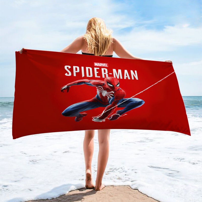 Marvel Series Spider-Man Printed Custom-Made Rectangular Beach Towel Absorbent Beach Towel Bath Towel Towel Blanket Marvel Series Spider-Man Printed Custom-Made Rectangular Beach Towel Absorbent Beach Towel Bath Towel Towel Blanket