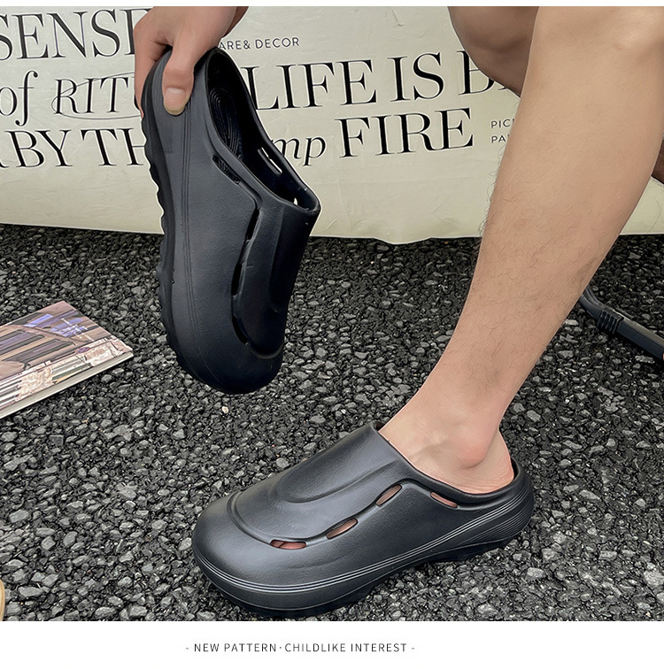 Chef Shoes Closed Toe Solid Color Comfortable Indoor Slip-ons_voghion.com