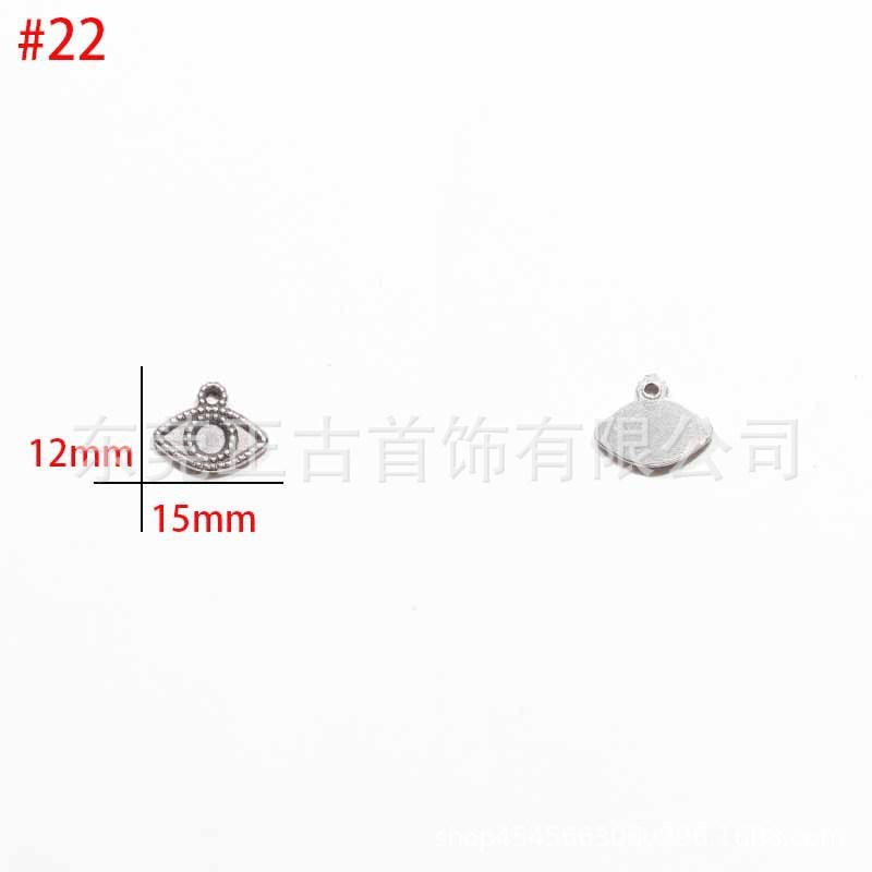 クロスボーダー悪魔の目ペンダントステンレス鋼 diy アクセサリーネックレスキーホルダーペンダントアイドリップオイルアクセサリーメーカー|undefined