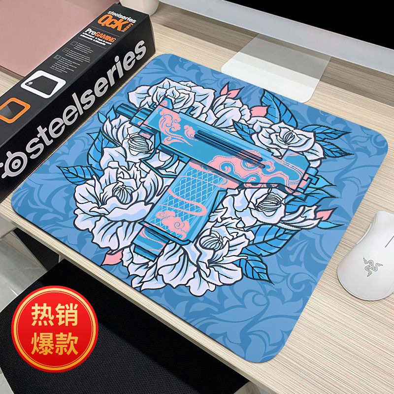 Guochao Esports Tiger Mouse Pad Chicken CSGO コンピュータノートブックキーボードゲームパッド男性 FPS デスクパッドドロップシッピング|undefined
