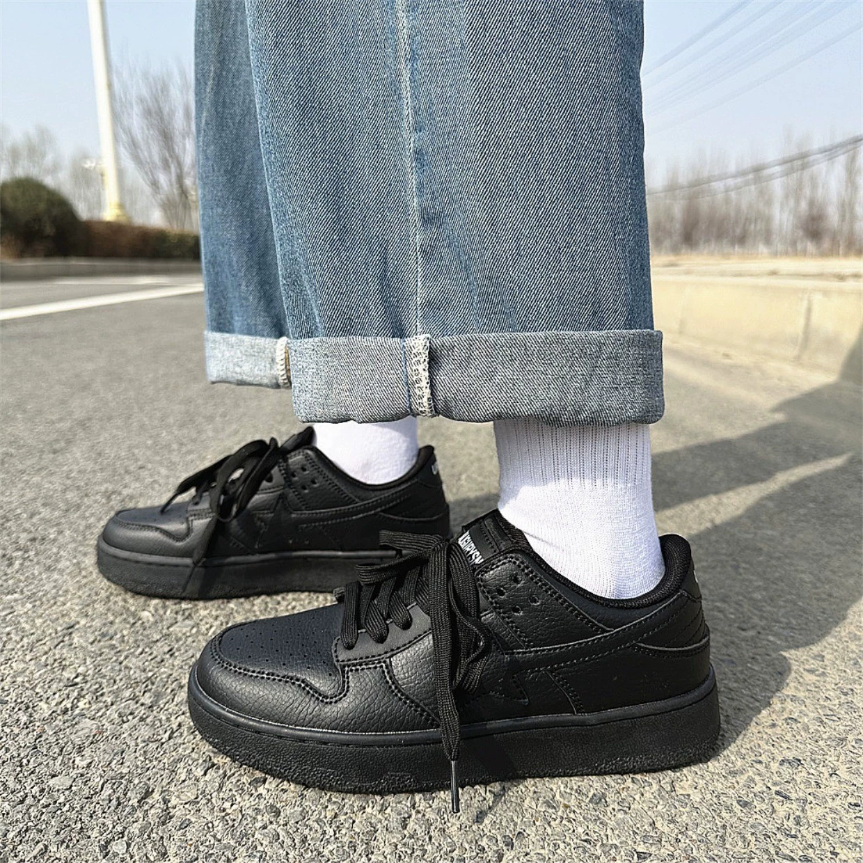 Tide, sneakers, sexy universal footwear, white shoes for men and women for beloved for leisure