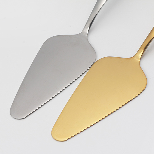 Daoqi stainless steel cake knife and fork set dessert fruit fork multifunctional cheese pizza cake spatula wholesale