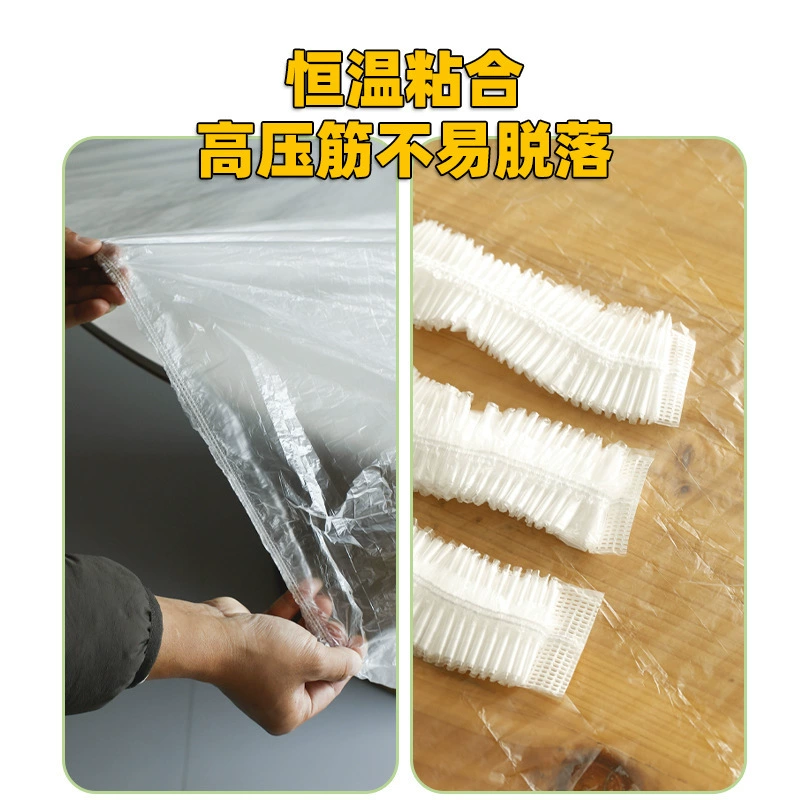 Disposable universal buckle tablecloth thickened waterproof PE tablecloth large food stall transparent elastic table cover