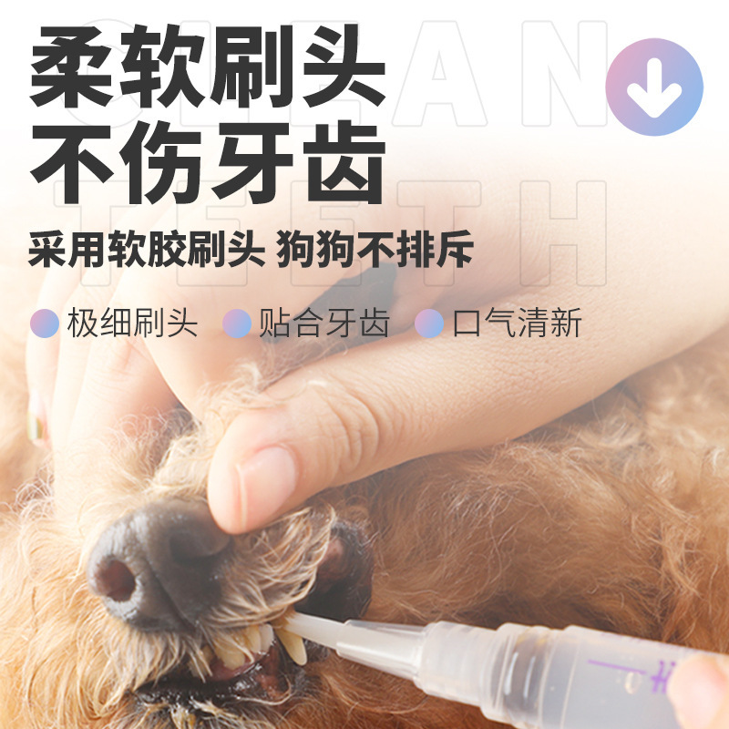 フェレット ペット 歯磨きペン 歯磨きペン 歯石を除去し、口臭を除去 猫と犬の口腔洗浄ツール ジェル ホワイトニング|undefined