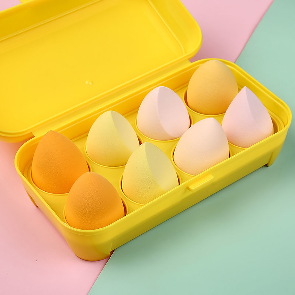 SKU-15-柠檬黄系_【八个装】-纯色盒装【送一个支架】.