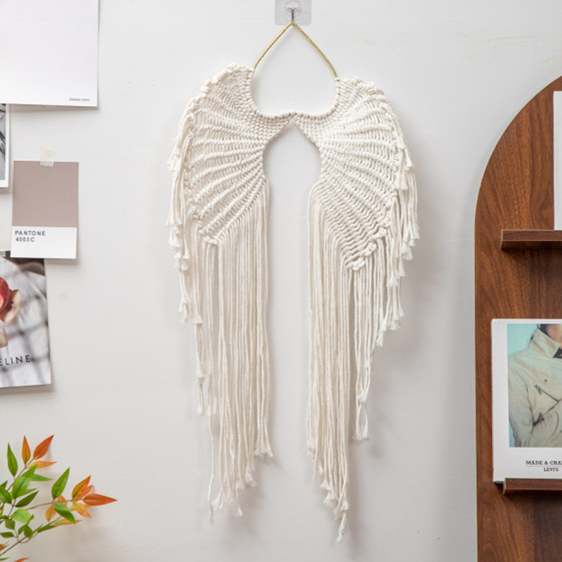 Tapestry Wings Ins Angel Wings Hand-woven Wall Hanging Room Decoration Internet Celebrity Homestay Hotel Background Wall