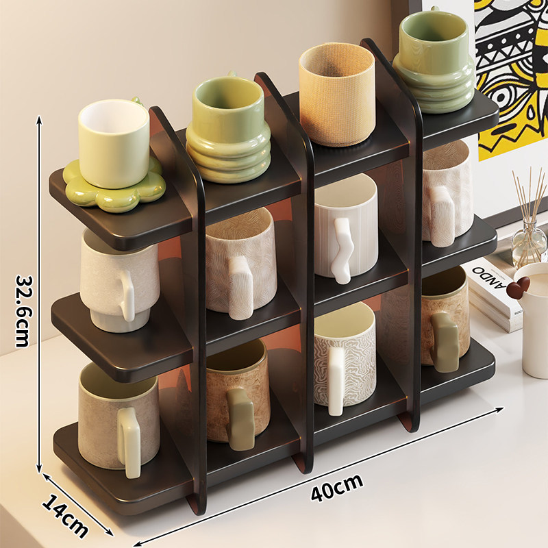 Estante Organizador para Cafetera y Tazas para Escritorio de Oficina