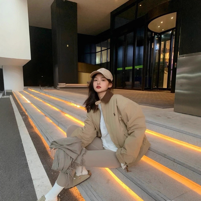 跨境一件代发RL拉夫劳伦男女复古翻领外套POLO老钱风灯芯绒复古|undefined