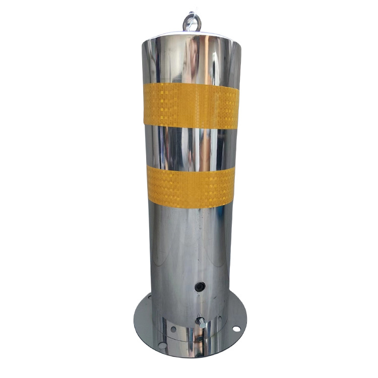 不锈钢警示柱路桩带锁活动可拆卸地下锁防撞柱隔离路障护栏停车桩