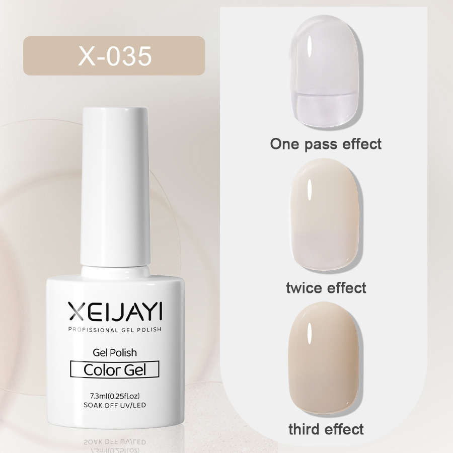 Nail Polish glue nude color ice transparent glue New Internet celebrity popular color jelly nude color nail phototherapy glue for nail salon