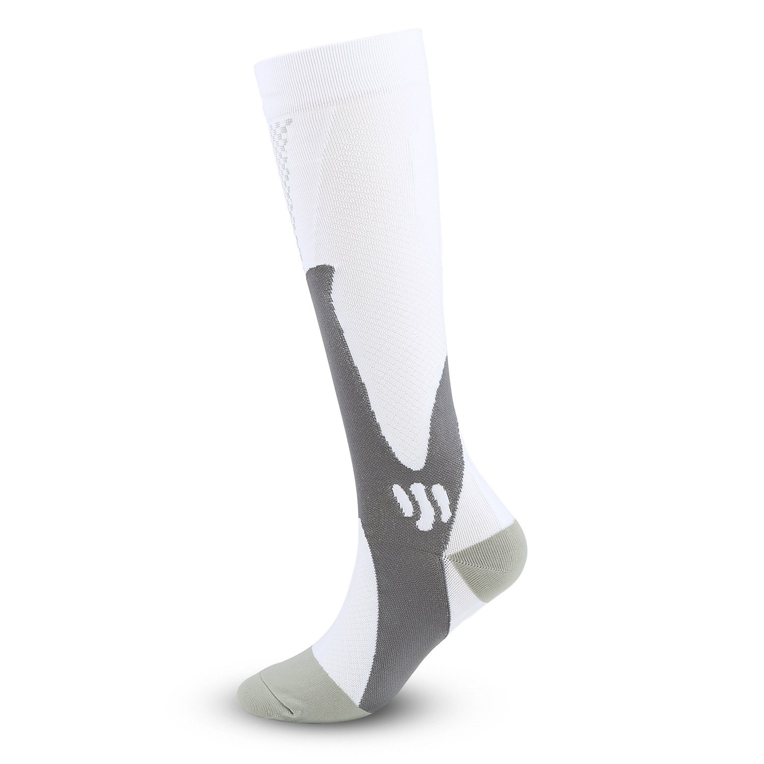 Amazon cross-border calcetines de compresión de nylon hombres y mujeres calcetines de compresión calcetines de fútbol largos calcetines deportivos para correr al aire libre