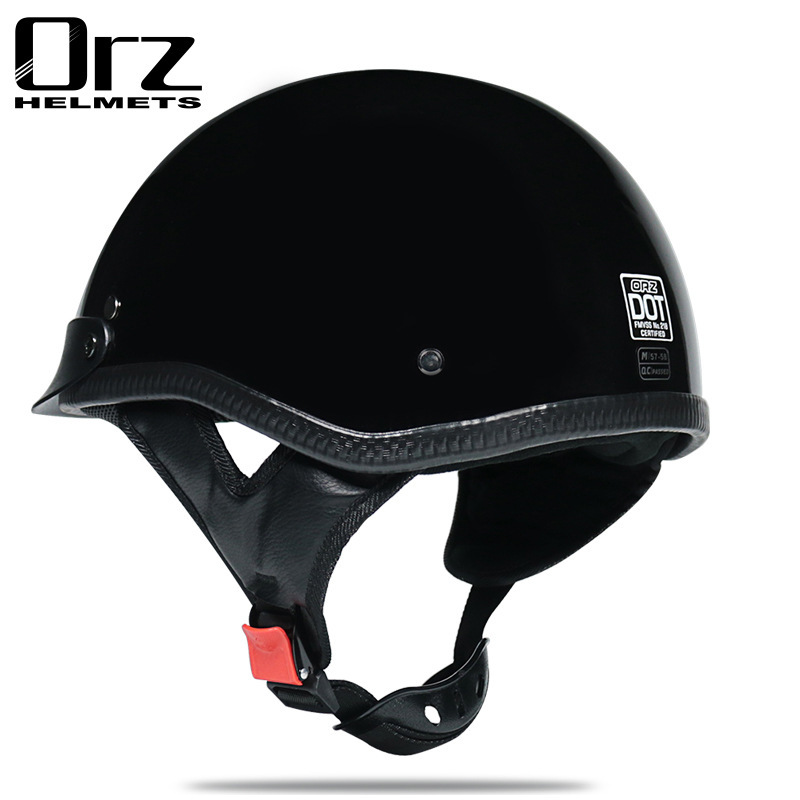 Casco, casco de verano, casco medio para motocicleta para hombre, scooter, bicicleta eléctrica, casco retro personalizado estilo príncipe, moda urbana, talla grande para motociclistas