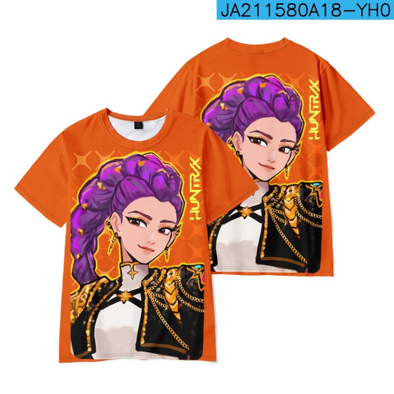 3D新品电影KPop Demon Hunters猎魔女团印花短袖T恤印花成人童装|undefined