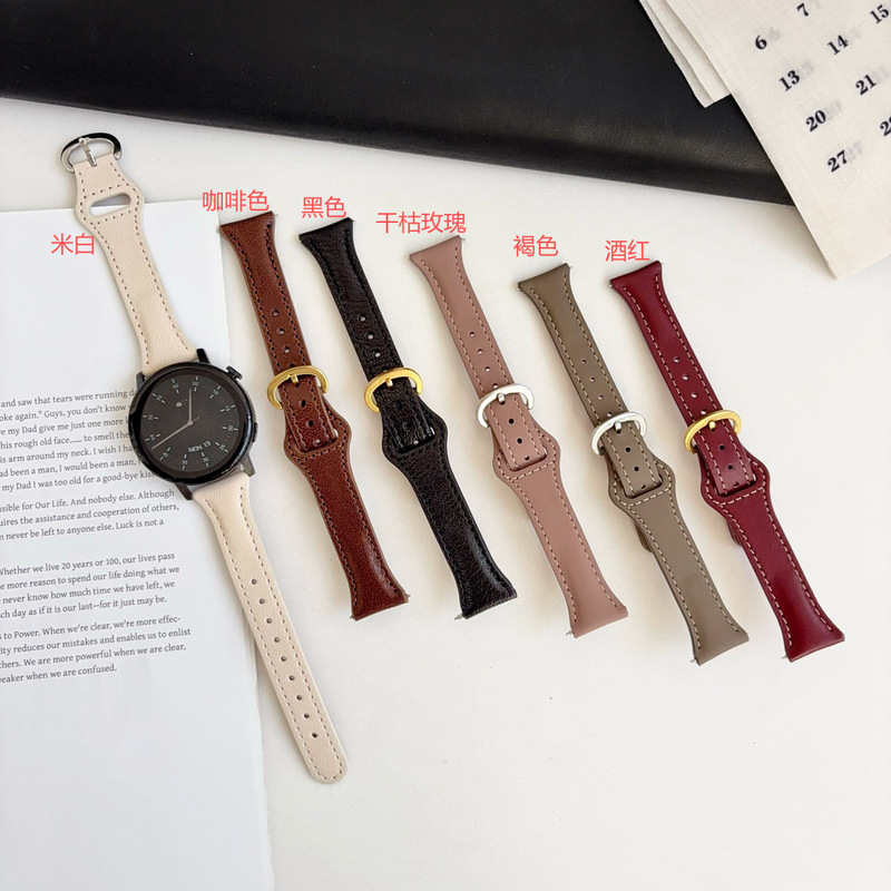 Suitable for Apple Watch 9 10 S11 slim-fit genuine leather strap, Huawei GT6 Fit5, Xiaomi slim waist wristband Suitable for Apple Watch 9 10 S11 slim-fit genuine leather strap, Huawei GT6 Fit5, Xiaomi slim waist wristband