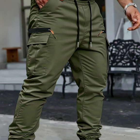 Men's Cross-Border Pants for Spring, Autumn, and Winter, Thickened European Size American Style Export Casual Pants, Jogger Pants, Popular Style, Cuffed Pants