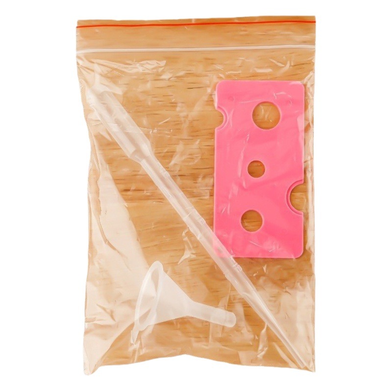 Herramienta de embalaje de aceite esencial cosmético aceite esencial Rodillo abridor de botellas embudo destornillador de paja conjunto de tres piezas