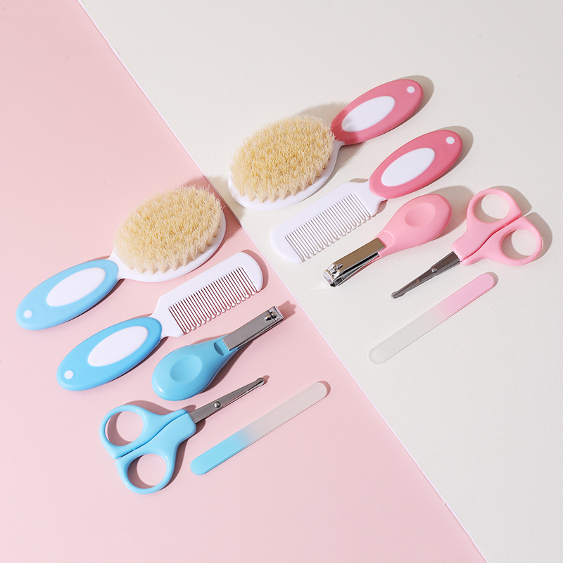 Cortaúñas para bebés Cortaúñas para bebés Cuidado del bebé Juego de cinco combinaciones de dos colores Juego de cortaúñas de cepillo de peine