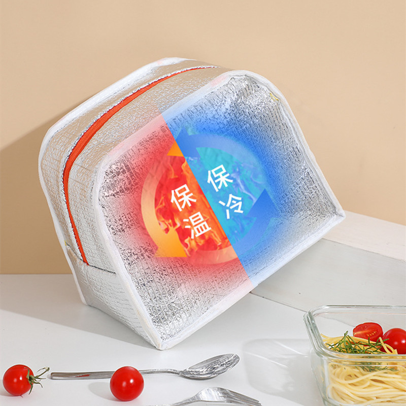 Nueva bolsa de almuerzo portátil de dibujos animados bolsa de almuerzo de estudiante con arroz engrosado papel de aluminio caja de picnic bolsa de aislamiento