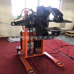 Non-standard semi-electric clamping car roll film overturning car oil drum hydraulic clamping machine rotary handling loading and unloading paper roll forklift