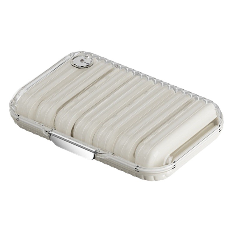 Caja de medicina dispensador de medicina portátil de gran capacidad siete días a la semana caja de embalaje de medicina productos de cuidado de la salud caja de almacenamiento sellada