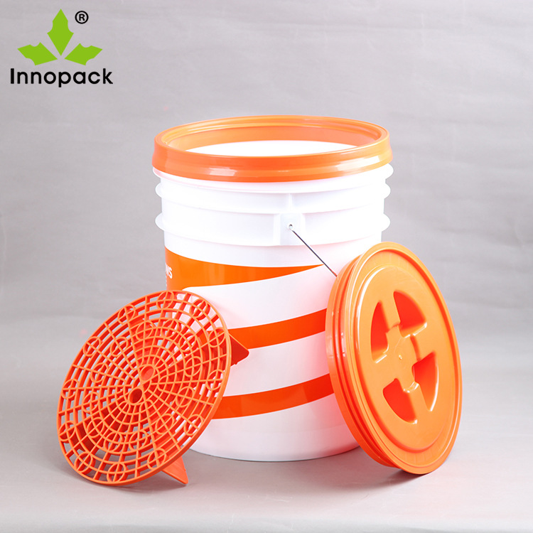 Q-苏州工厂批发洗车桶20L美式塑料洗车桶与过滤网