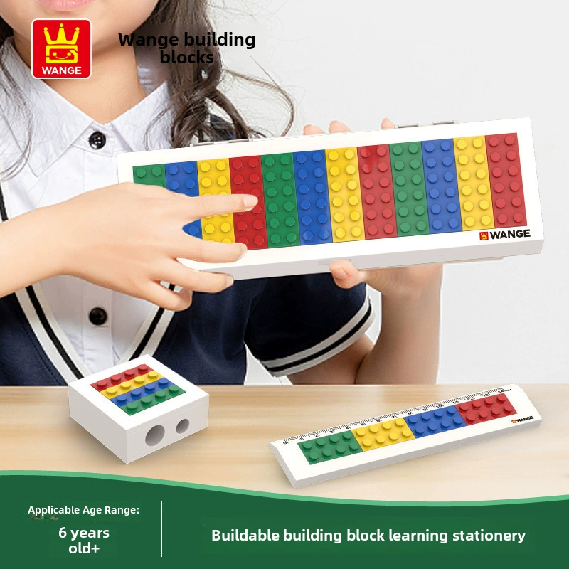万格 (Cross-border trading), constructor, stationery, pencil case, children's teaching ruler, small particles