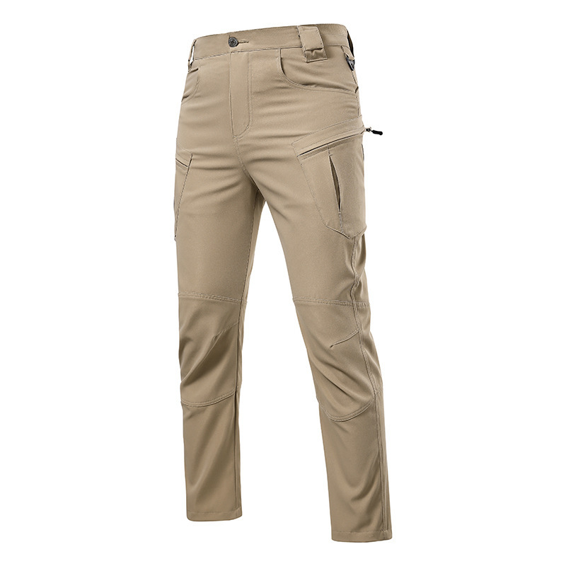 Cross-Border European Size Men's Tactical Pants High-Quality Windproof Waterproof Quick-Dry Work Pants Hiking Mountaineering Long Pants