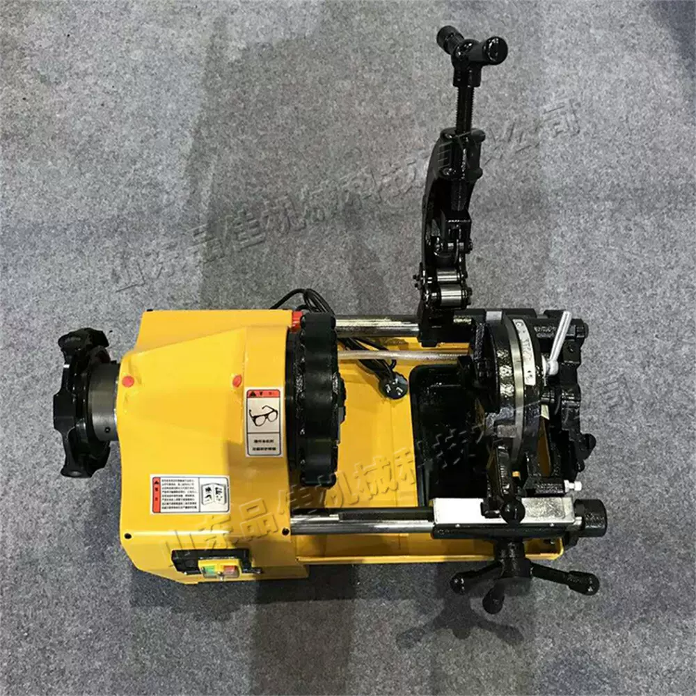 小型电动切管套丝机 全自动圆锥管螺纹绞丝机 管道套丝倒角设备