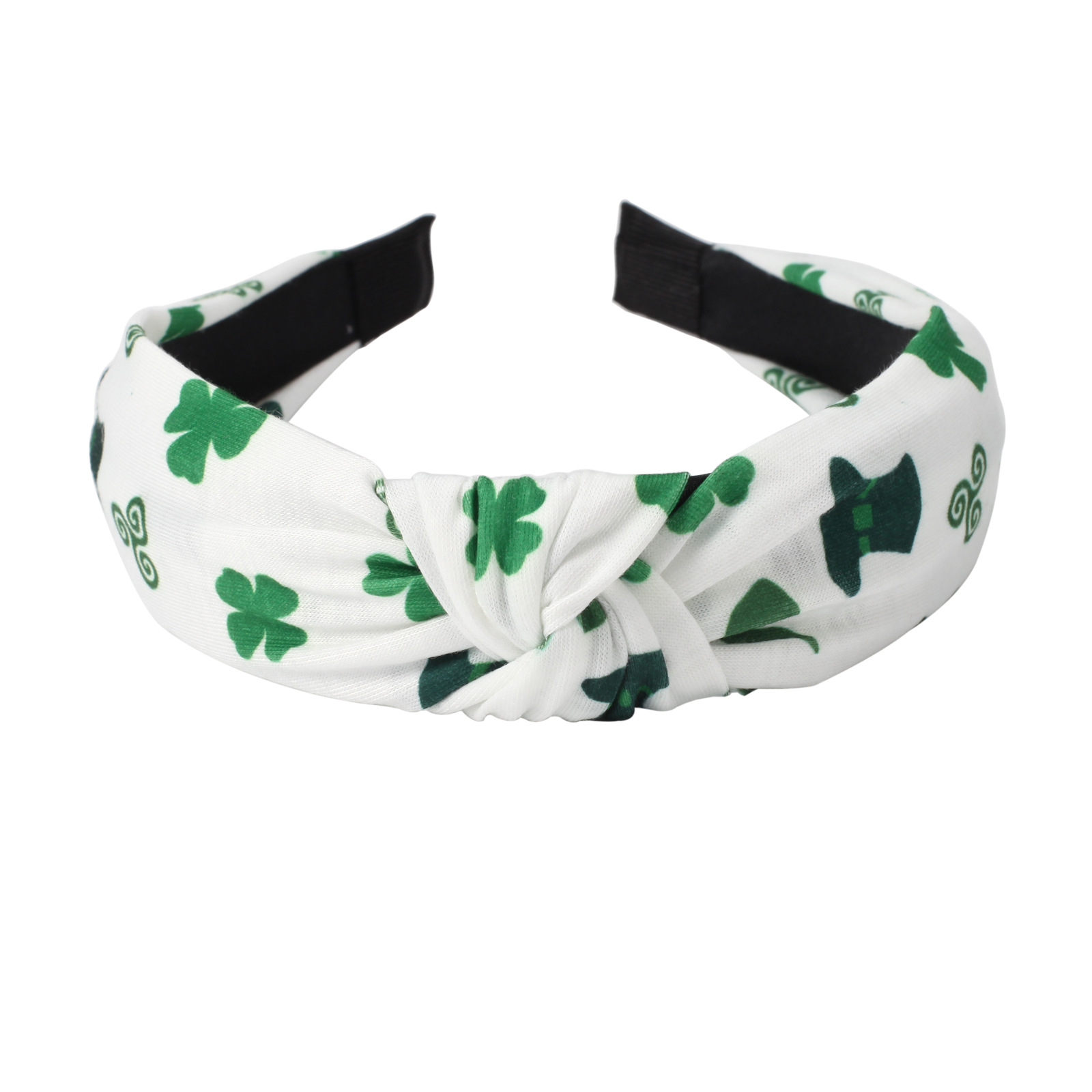 134g Weight Hair Band Hair Accessories Type 1 Piece Quantity Party, Festival Occasion St. Patrick Festival Shamrock Pattern All Seasons Season Women's Gender Classic Style Style Green Color Classic Style Women's Shamrock Cloth Hair Band 13