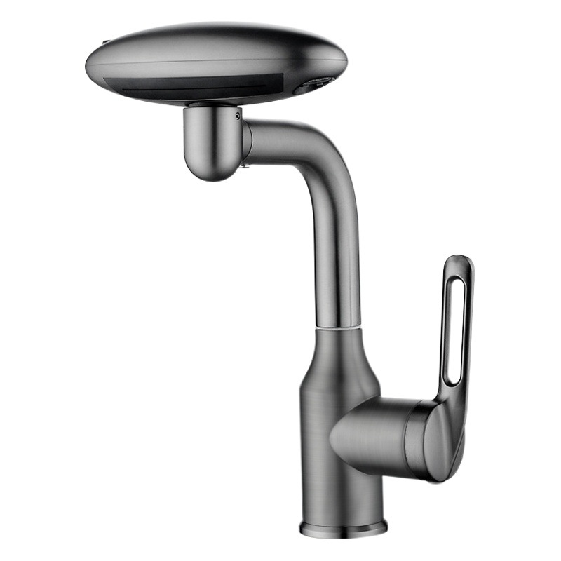 Grifo universal extraíble para lavabo de baño, con cuatro velocidades de agua fría y caliente, para uso doméstico.