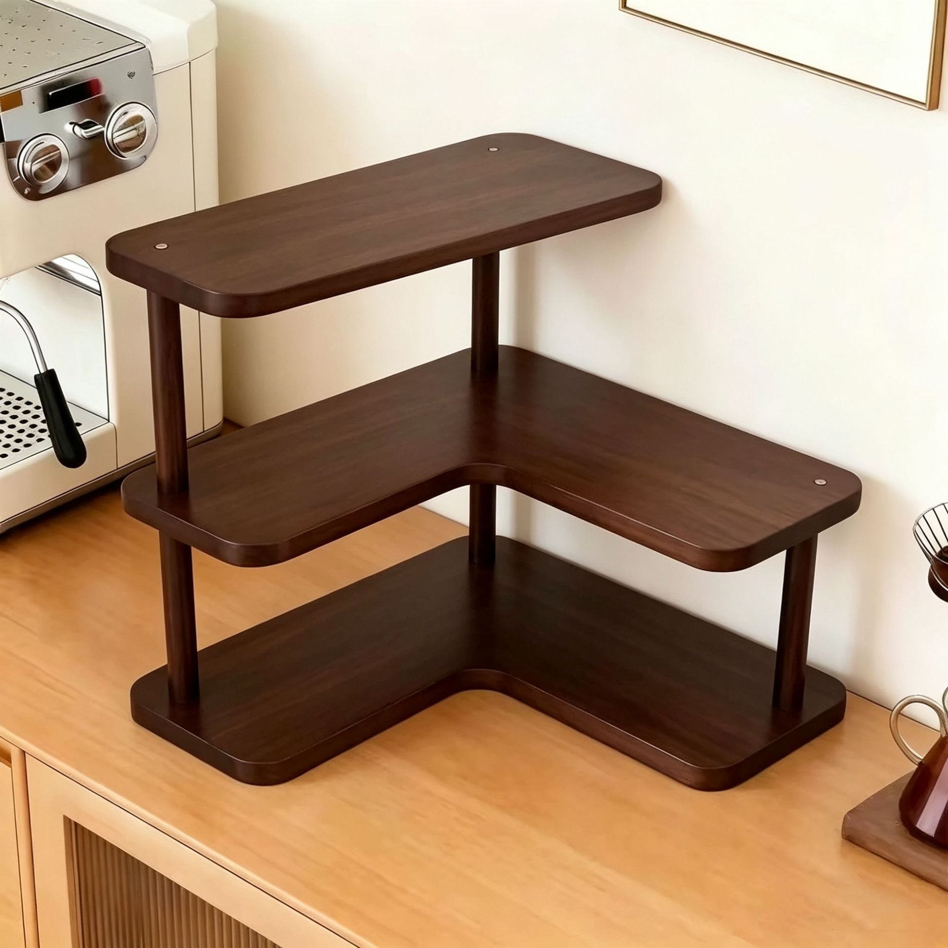 Tabletop cup holder for coffee cups, tea sets, and small cups; desktop storage rack for cup organization