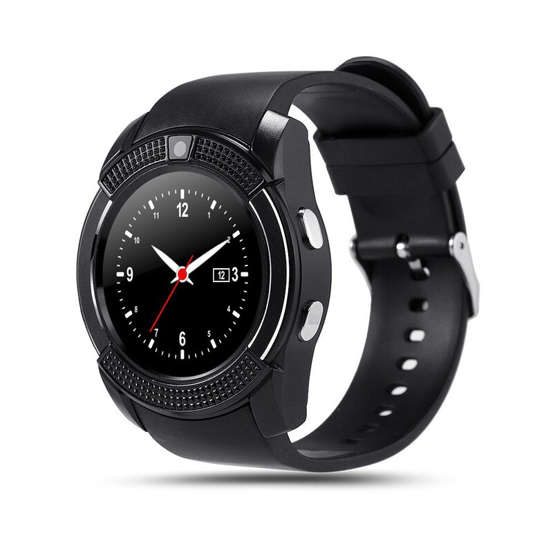 Factory Direct Sales V8 Smart Watch, Supports Sim Card, Calls, Photography, Internet Access, Step Counting, Touch Screen, Bluetooth, Popular Foreign Trade Model V8
