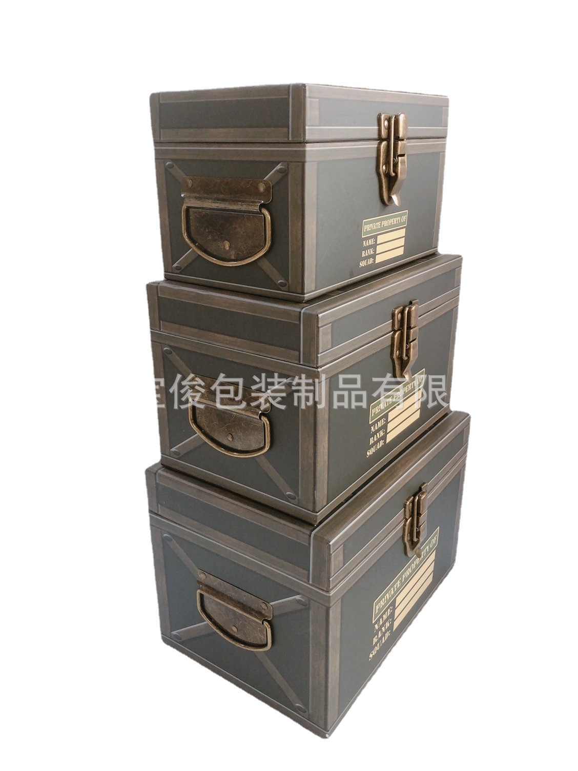 出口欧美纸板海盗盒，纸板储存盒，包装盒，纸板印刷复古套盒