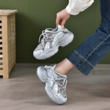 以一 Модная универсальная спортивная обувь на платформе для отдыха, в корейском стиле