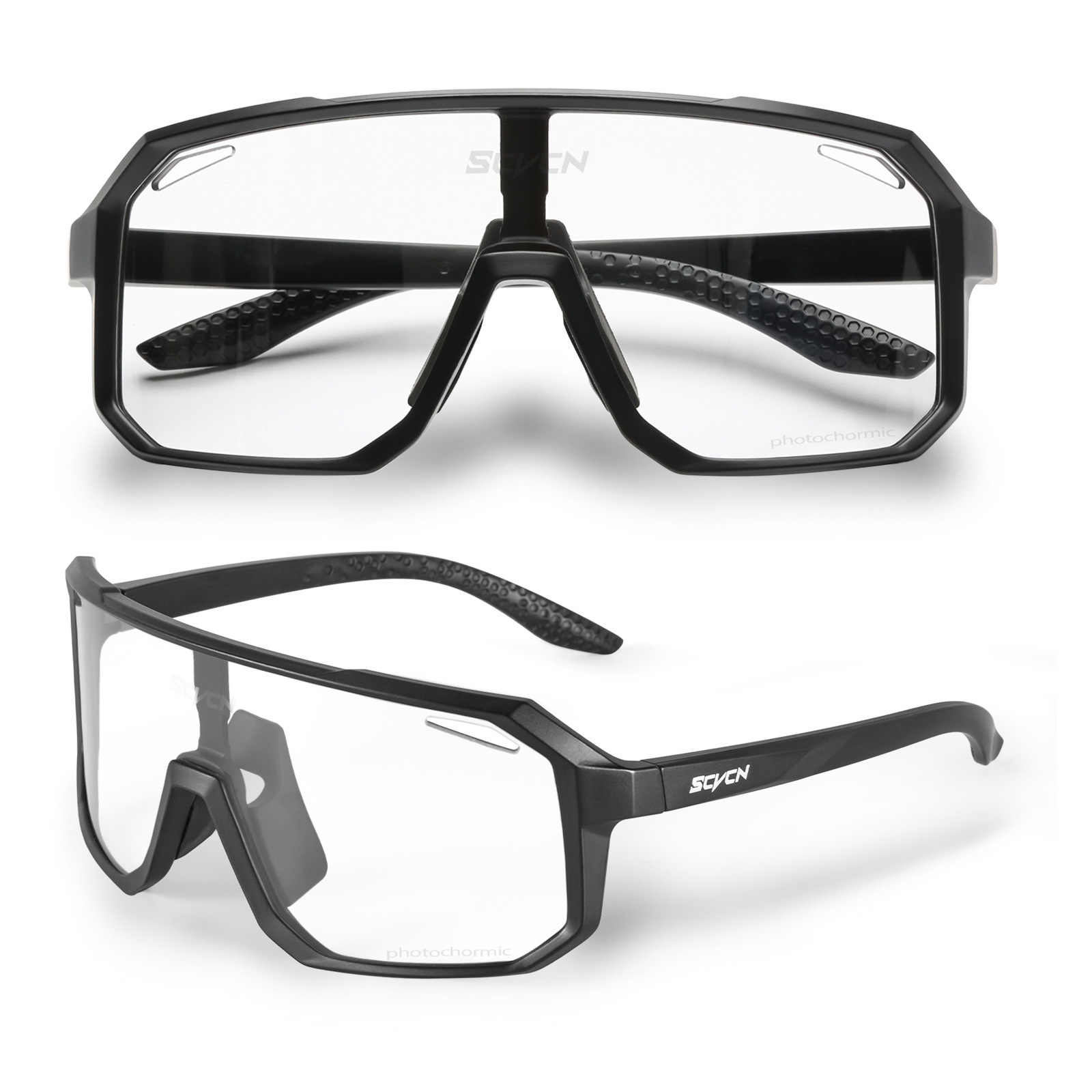 Gafas de Sol Fotocromáticas para Ciclismo de PC con Marco Completo para Ciclismo de Montaña y Carretera