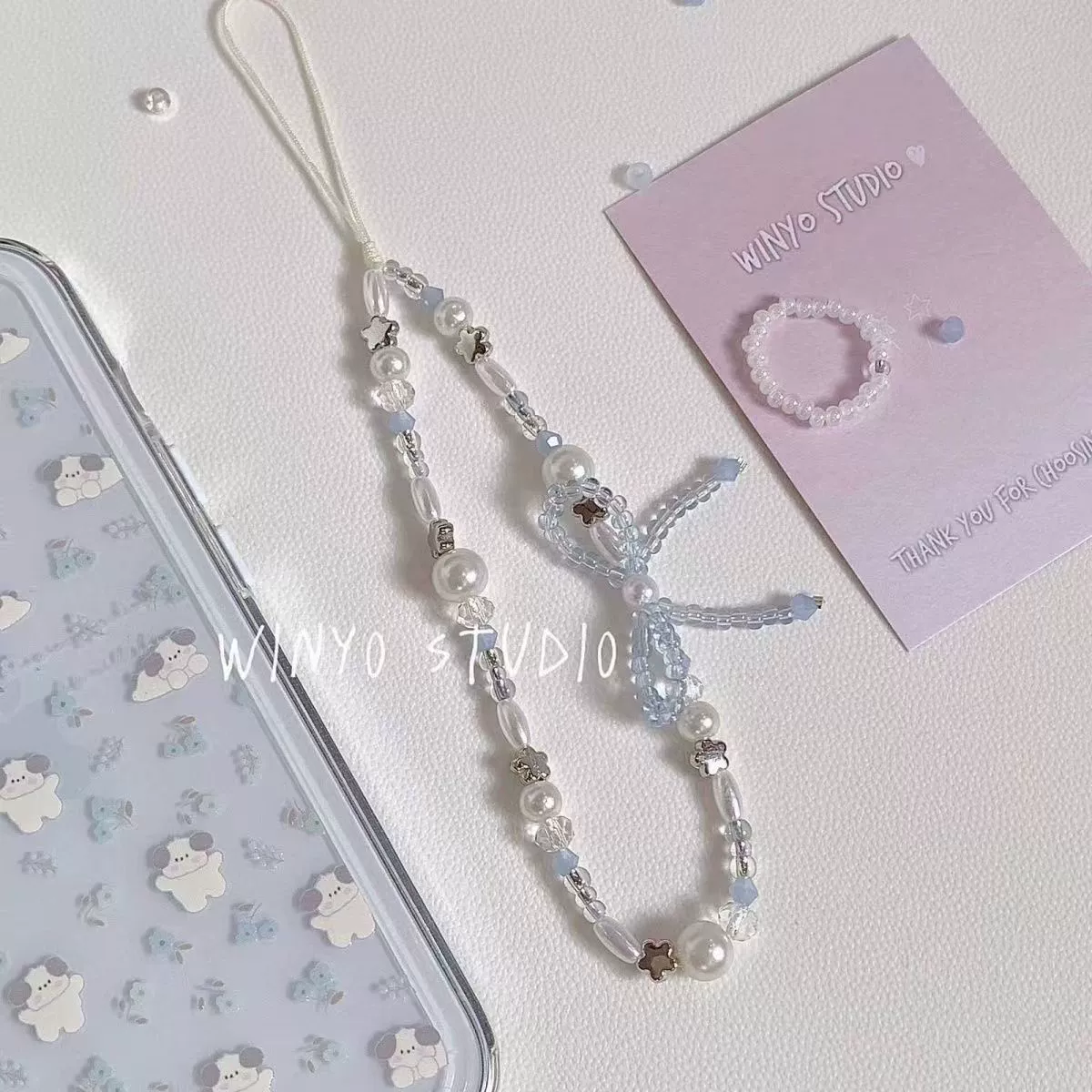 Милый мобильный телефон с бантом из жемчуга, цепочка, камера, ремешок, защитные наушники, широкая палитра цветов