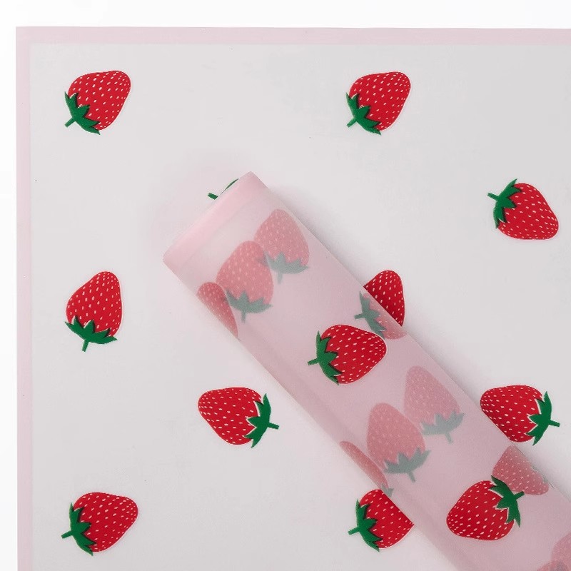LiZhiRan impermeable niebla de papel de embalaje de flores fresas Magic Edge niebla de papel florista ramo de papel de envoltura
