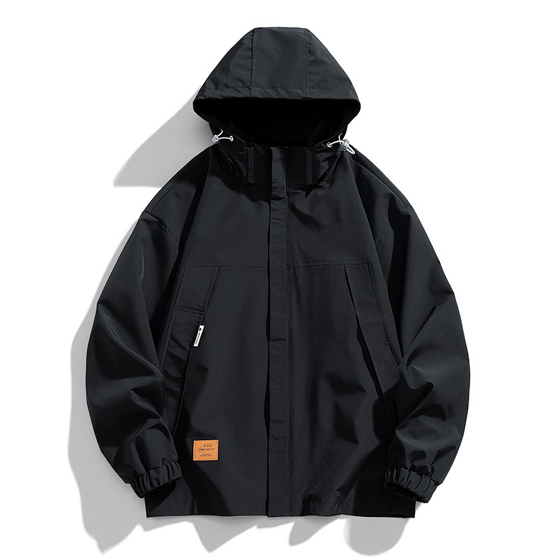 2023 Autumn Jacket Men's plus size Loose Casual Running Mountaineering Suit Windproof Waterproof fleece-lined Thickened Jacket