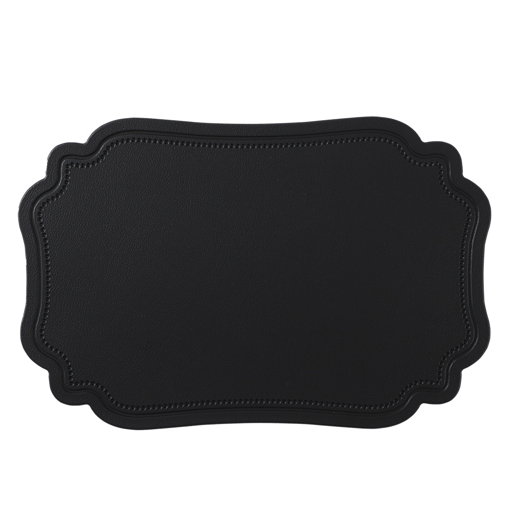 Japón y Corea del Sur venta caliente palacio PVC cuero estampado aislamiento térmico almohadilla de comedor occidental impermeable a prueba de agua a prueba de aceite almohadilla de platos