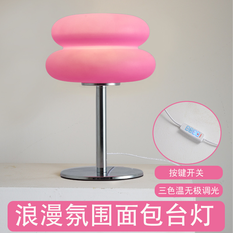 Cross-Border Creative Table Lamp Ins Style Antique Decorative Night Light Bedroom Accessible Luxury Bedside High-End Night Light Zhongshan Lamp