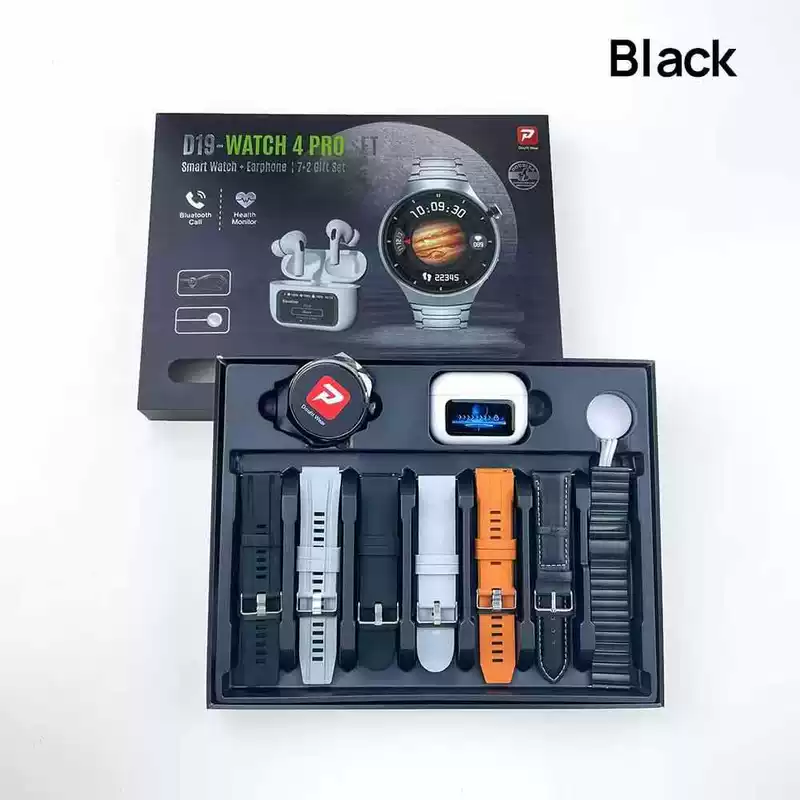 Smart watch pro, headphones, gift box, D19, tracks heartbeat, (Cross-border trading), with LED display
