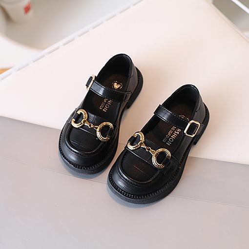 女の子の靴2025新型夏の洋気子供の柔らかい底の王女の靴の復古の学院の英倫風のファッションの靴|undefined