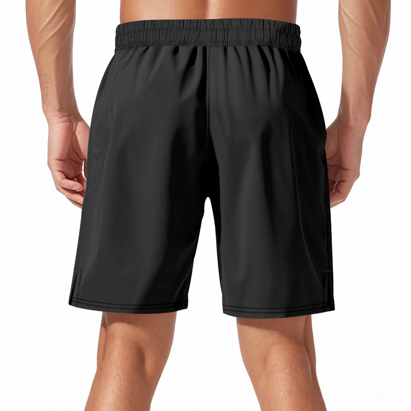 American cross-border hombre elástico relajado corredor nocturno luzoso funcional de arena de secado rápido deportivo de playa grande pantalones cortos casuales para hombre