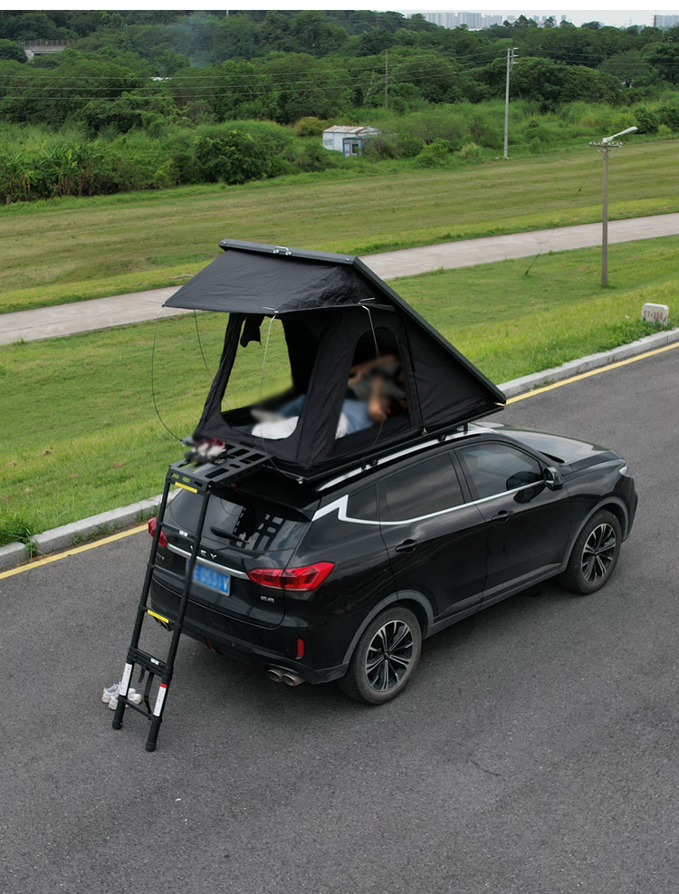 New Cross-Border Aluminum Alloy Roof Tent, Triangular Outdoor Self-Driving Travel Fully Automatic Off-Road Rainproof Car Tent